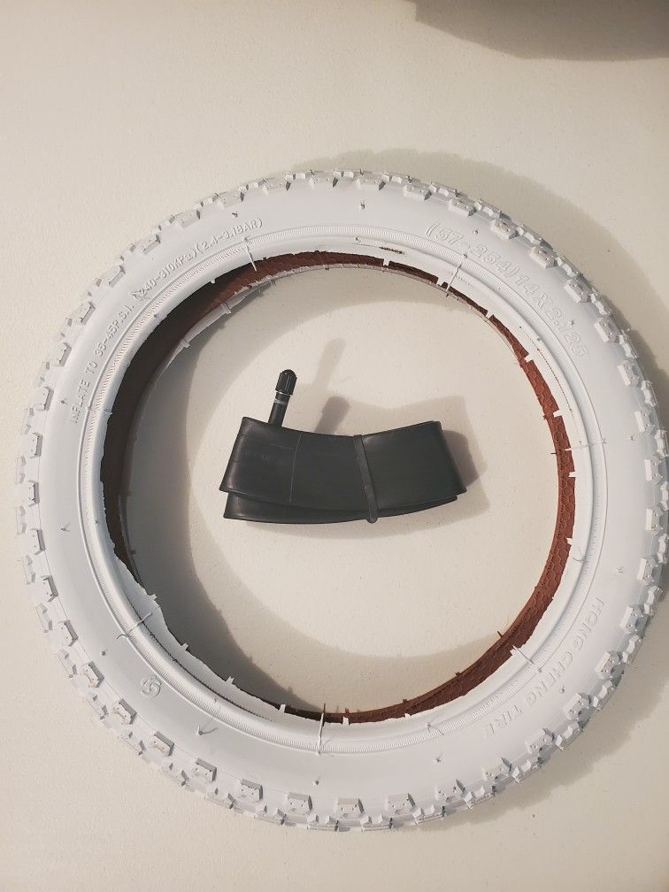 White Bike Tire