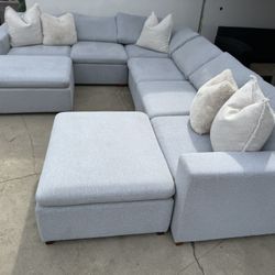 Oversized Costco Cloud Sectional Couch 