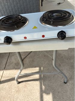 Mega Chef Electric Dual Burner Cooktop
