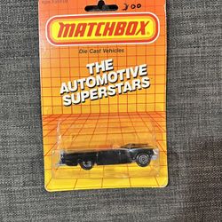 MATCHBOX DIE-CAST 1957 BLACK FORD THUNDERBIRD PACKAGE 1986