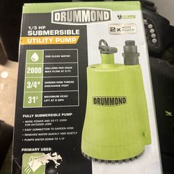 Drummond sump pump