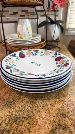 Princess house 5 dinner plates
