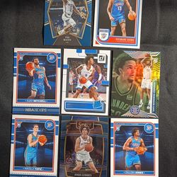 8 Oklahoma City Thunder Basketball Cards Set for $10