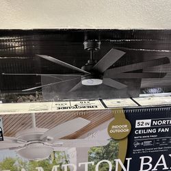 Hunter Windsail 60 in. Integrated LED Indoor/Outdoor Matte Black Ceiling Fan with Remote Included