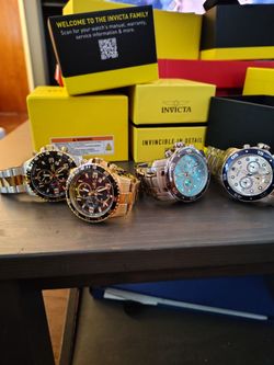 $240 FOR ALL 4 MEN'S INVICTA