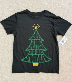 New kids M black Christmas shirt