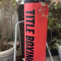 Title Boxing Punching Bag + Stand