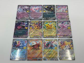 Pokemon 30th Celebration Anniversary EX Card Lot