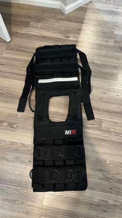 MIR PRO Weighted Vest With Zipper 45lbs - 90lbs Solid Iron Weights