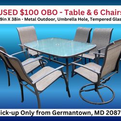 Outdoor Dining Table & Chairs