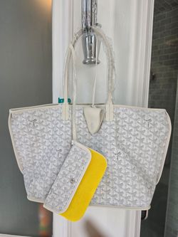 Goyard Anjou inspired White Double sided Bag