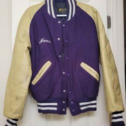Purple Lettermen Jacket 