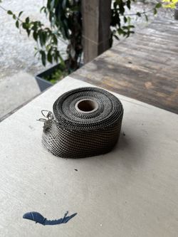 Design Engineering Titanium Exhaust Wrap Silver Green  