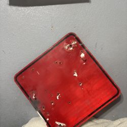 Red Reflective Street Sign