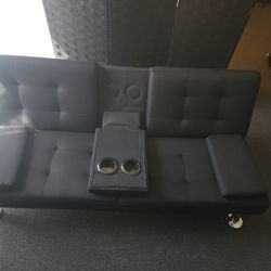 Black Small Couch/Bed