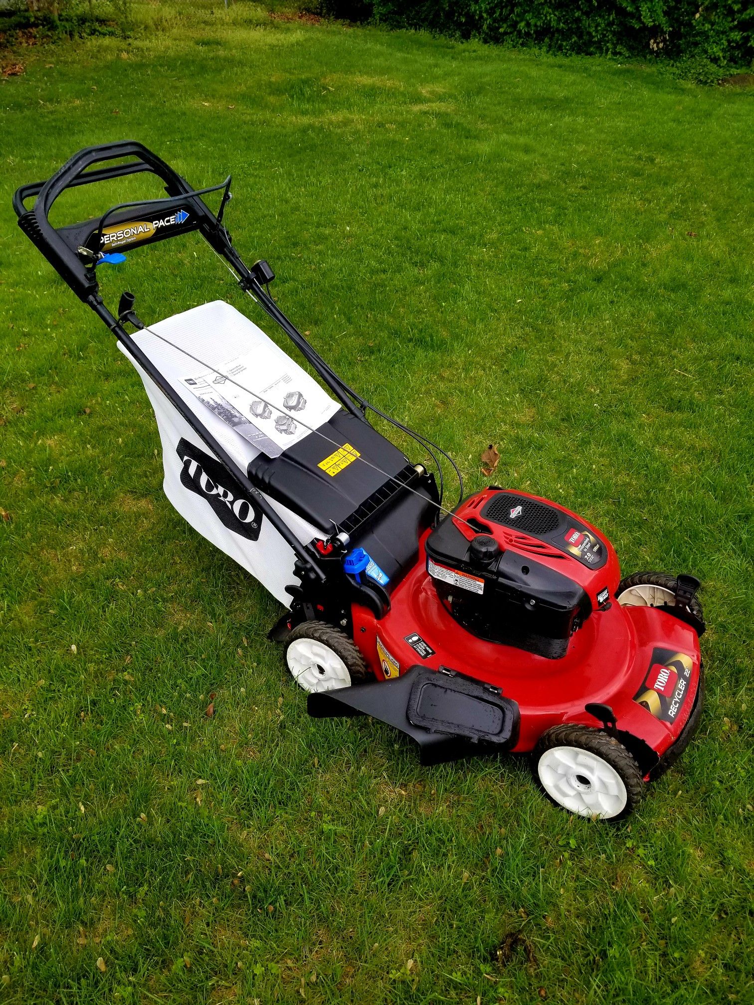 Toro 22" Personal Pace with Spin-Stop Lawn Mower