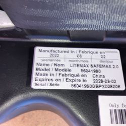Litemax Safemax Infant Car Seat