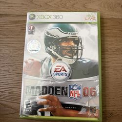 Xbox 360 madden 06
