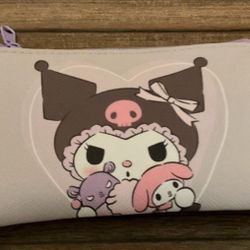 kuromi pouch & headband bundle sanrio 