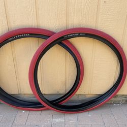 29” Bike Tire Vee Speedster Bmx Red