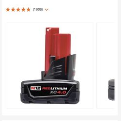 Milwaukee Battery 4.0XC M-12