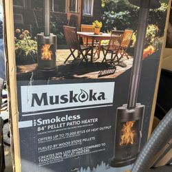 New Patio Fire Tower Heater Smoker Burner 