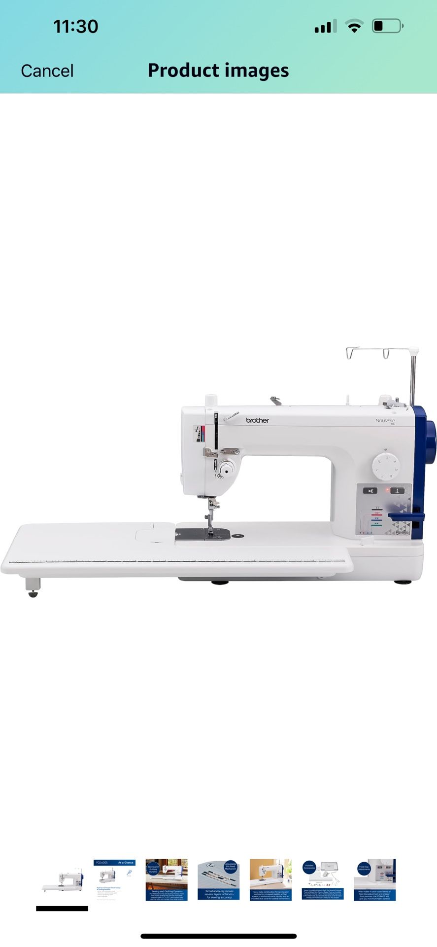 Brother PQ1600S High-Speed Straight Stitch Sewing & Quilting Machine