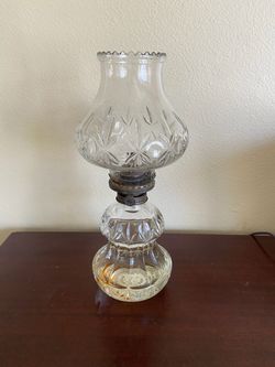 Vintage Glass Hurricane Lamp / Kerosene Lamp