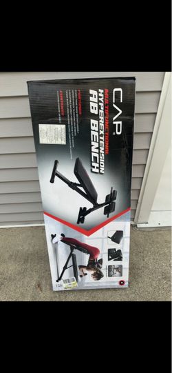 CAP Hyperextension/Ab Bench, Black