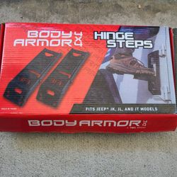 Body Armor 4x4 Door Hinge Steps (Jeep JK & JL)
