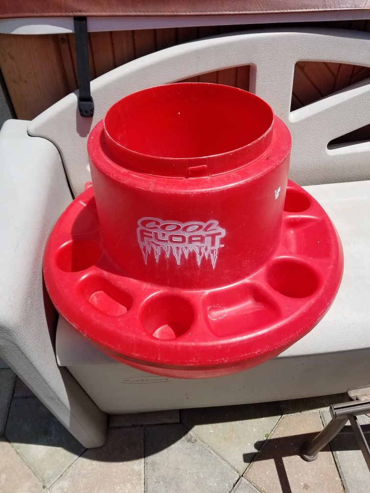 Red Cool Float Plastic Floating Cooler Huge