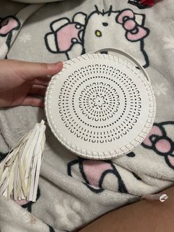 white purse