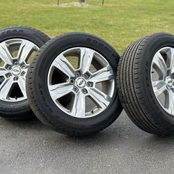 20” Ford F-150 wheels XLT 6x135 OEM A/S tires Goodyear Sport 275/55R20 F150 rims Expedition