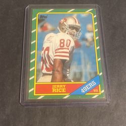 Jerry Rice Rookie 1986 Topps #161
