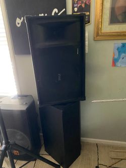 Passive Pyle speakers w Amplifier