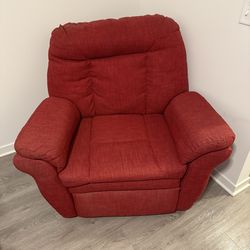 Red Recliner Chair Good Condition