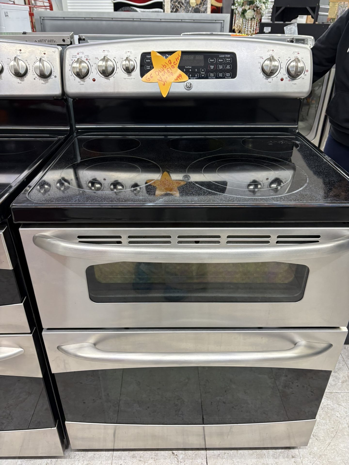 GE Double Oven Electric Stove