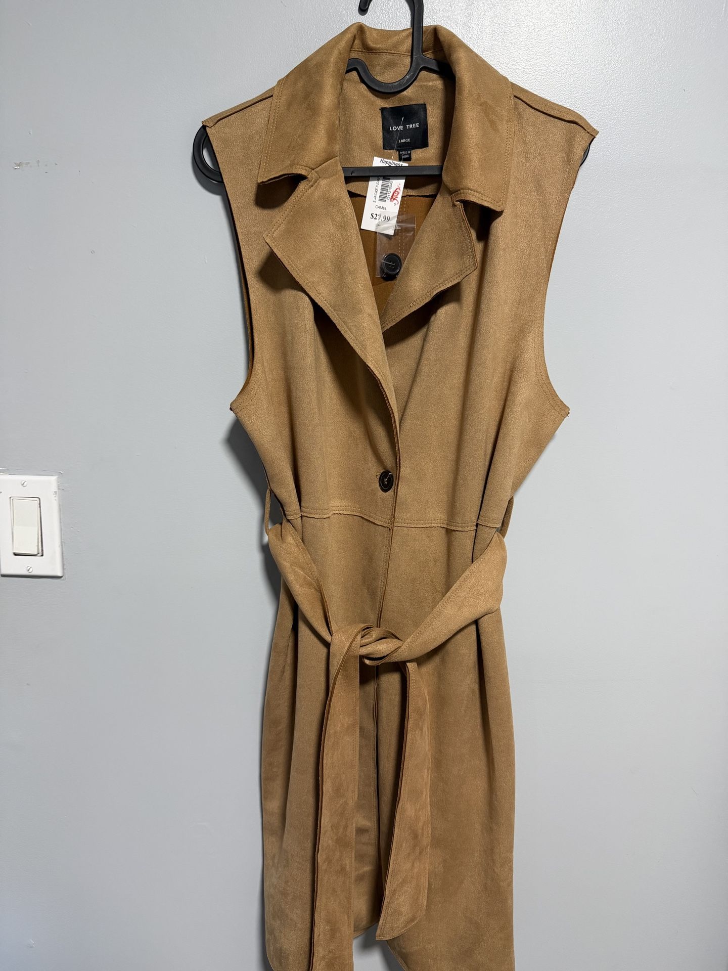 Woman Suede Faux Coat