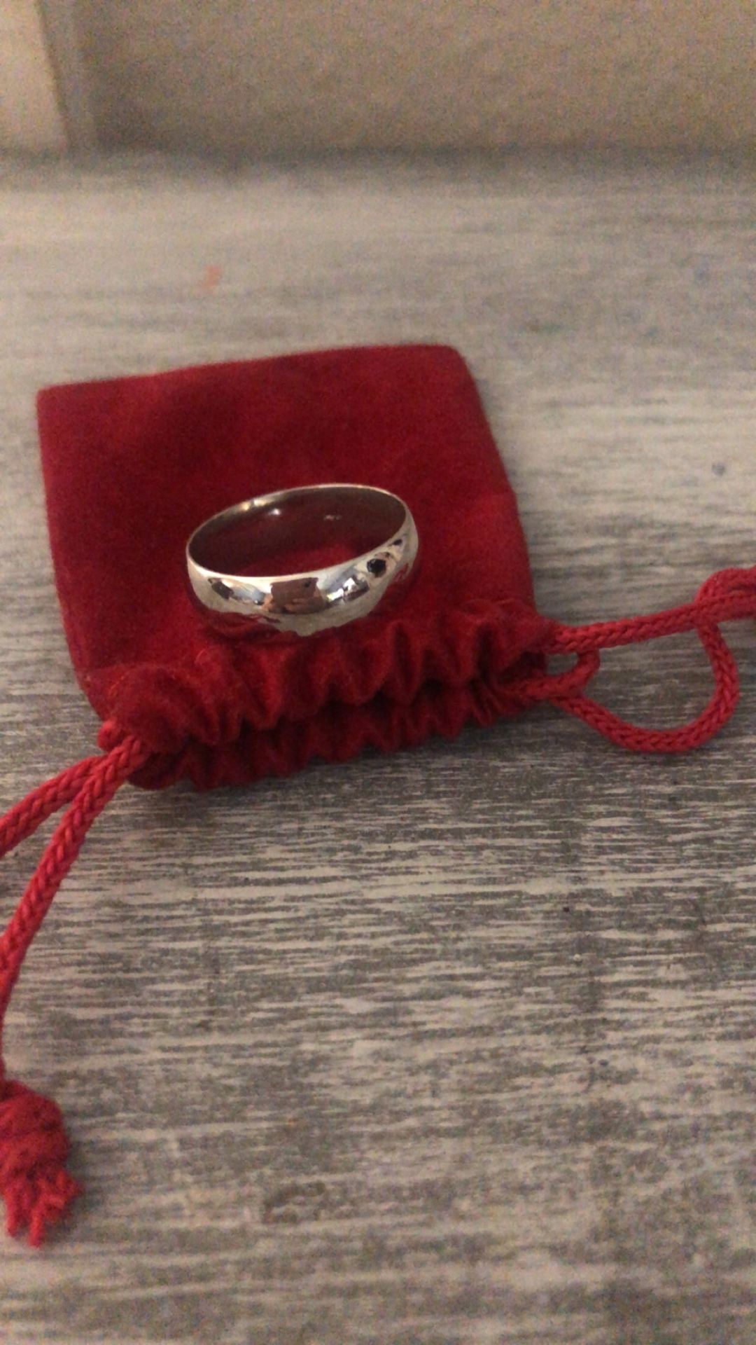 Vintage White Gold Band