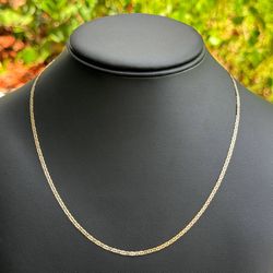 Jewelry 10k solid Two Tone Yellow Gold Mariner link 20.25” Chain necklace 3.00 grams 2.00mm