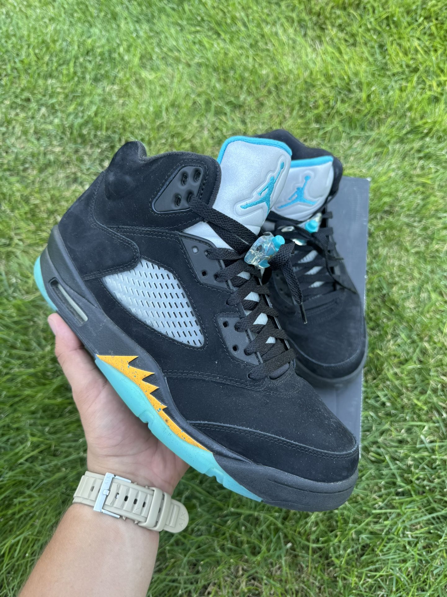 Jordan Retro Aqua 5s Size 10.5
