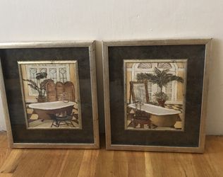 Bathroom picture frames