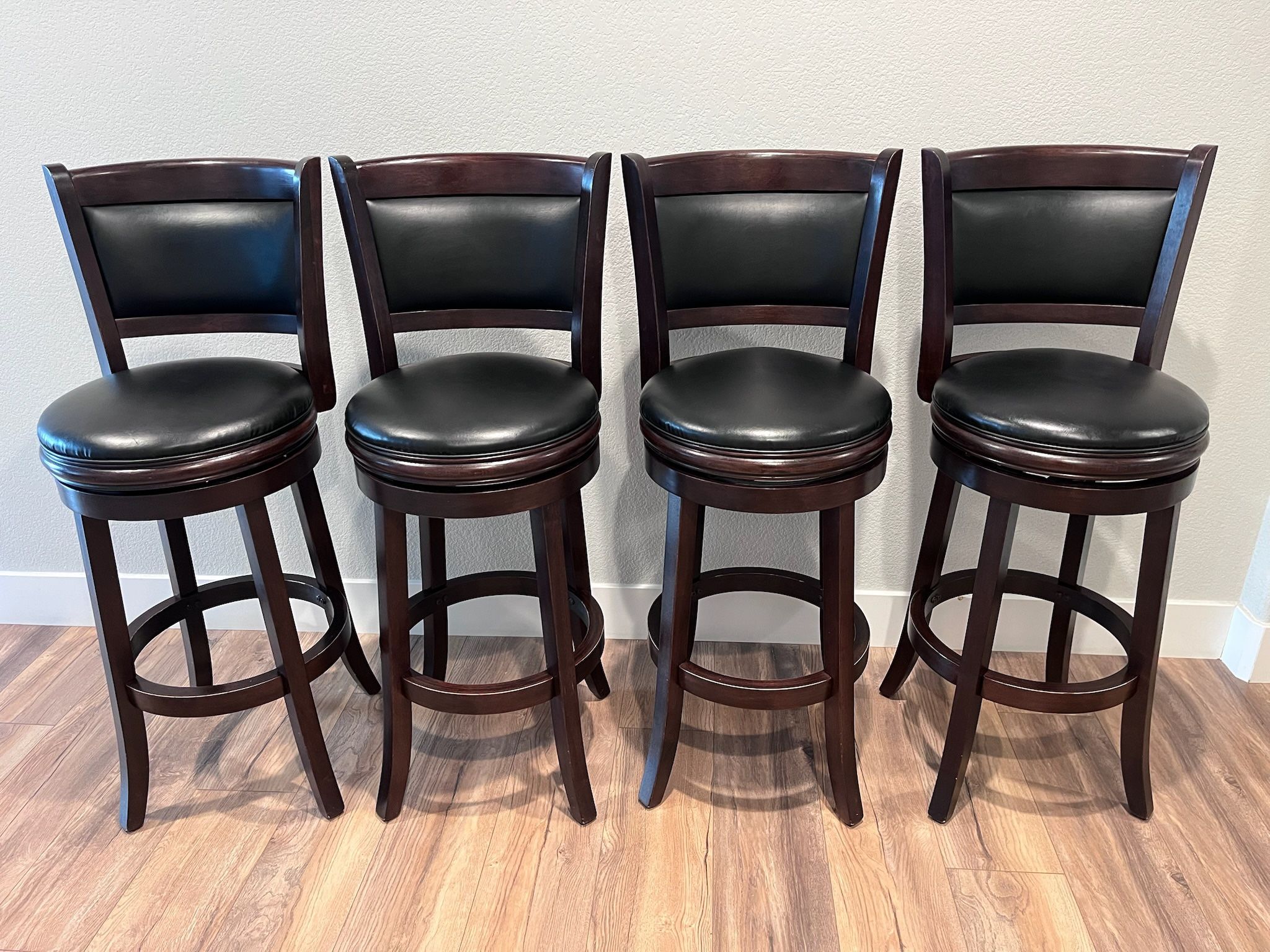 Set Of 4 Swivel Bar Stools