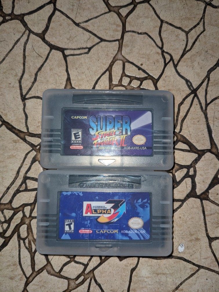 2  Games Super Street Fighter II 2 Two Turbo Revival And Alpha  Game Boy Gameboy Advance