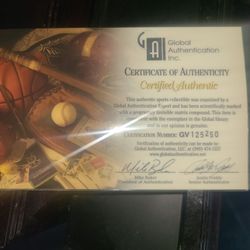 Ernie Banks Signed Bat