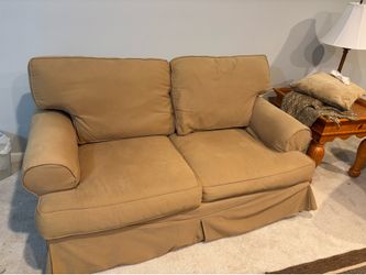 Tan loveseat