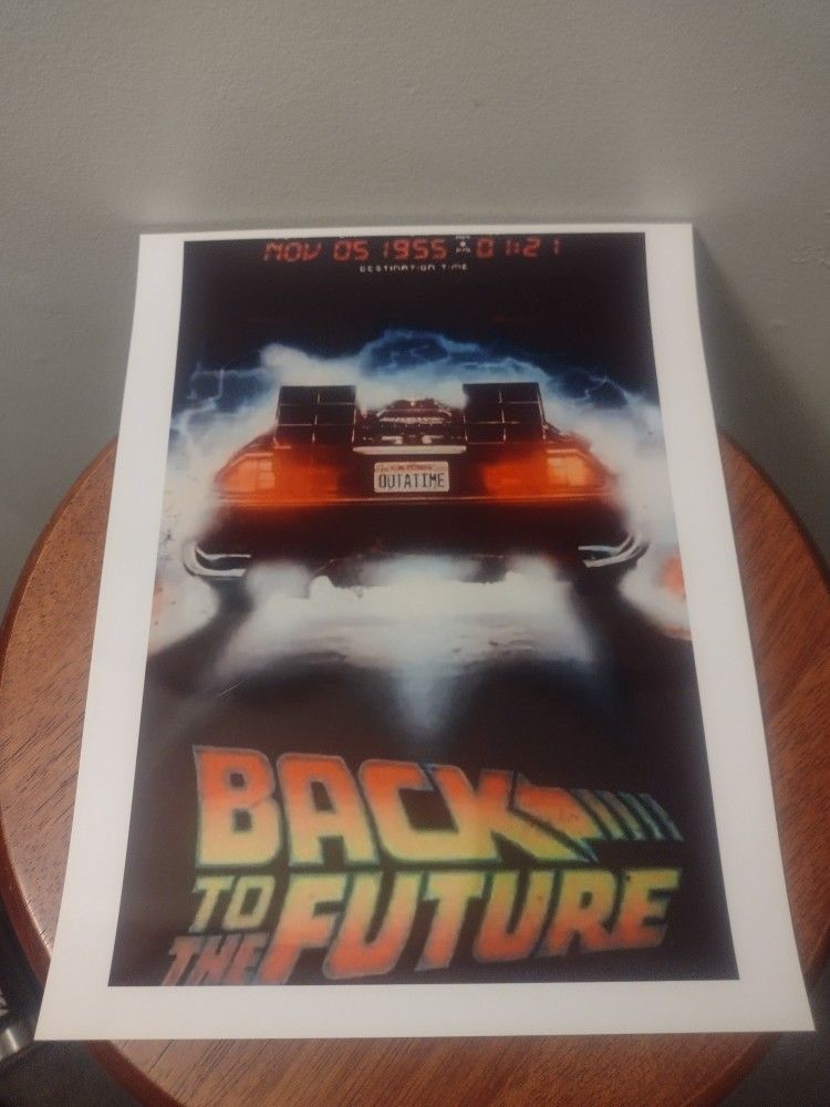 Brand New!π― Back 2 The Futureβ‘π₯ 8.5x11 Color Art Ultra Premium Glossy Reprint Movie Wall/Locker Poster!π