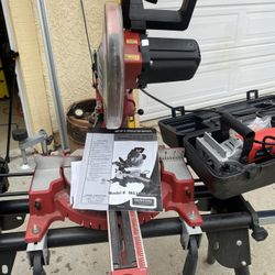 Mitre Saw Stand & 10” Sliding Compound Mitre Saw 