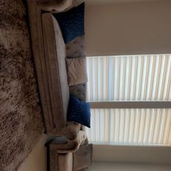Z Gallerie Couches With Carpet  And Pillows