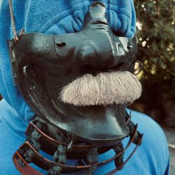 Antique Samurai Armor Japanese MENPO Authentic